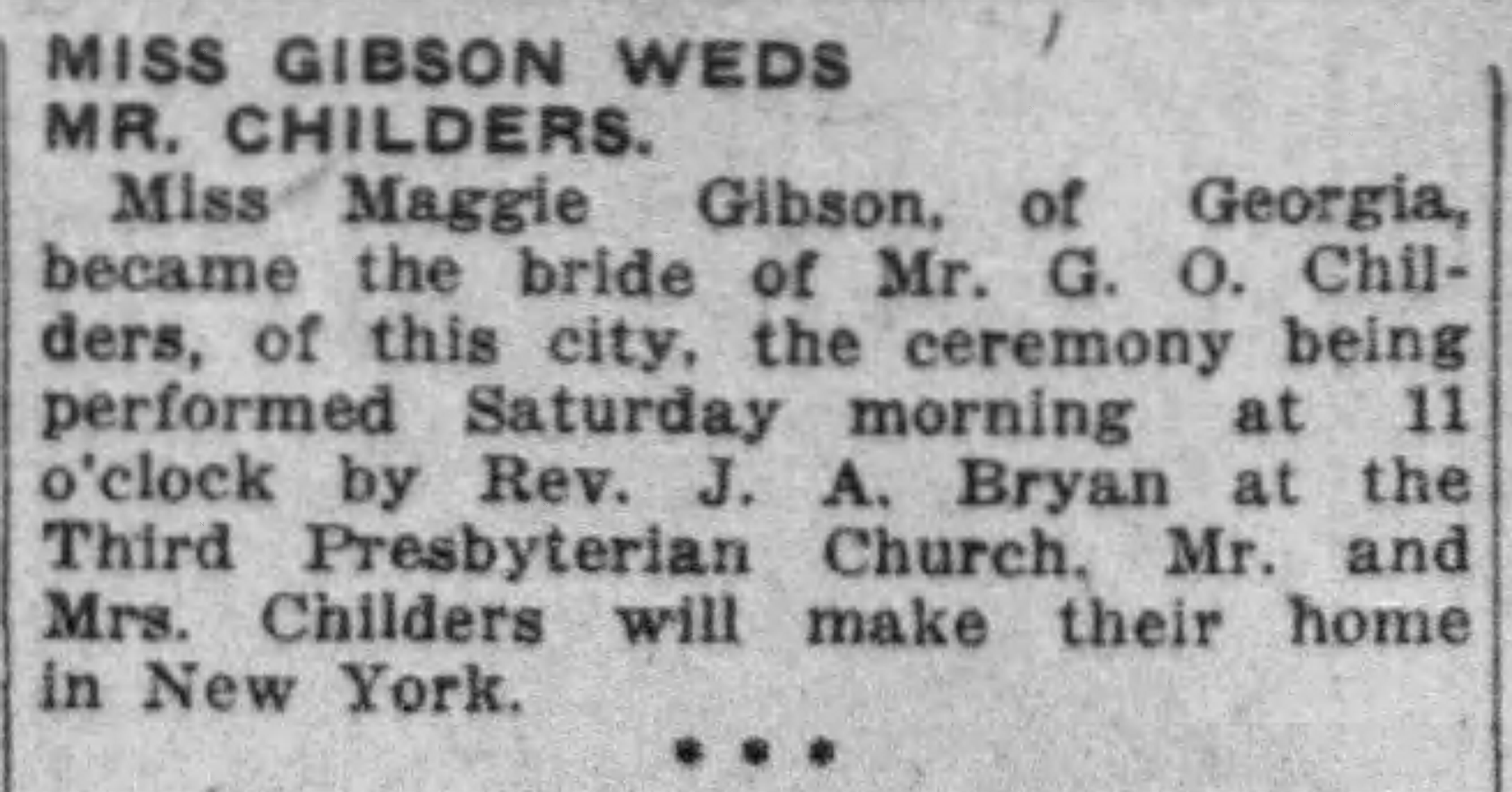 Maggie Gibson-G.O.Childers